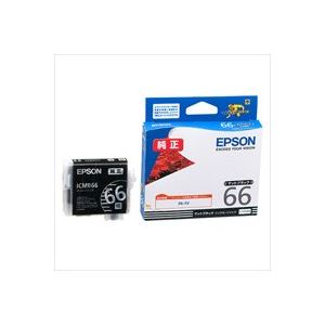 (業務用4セット) EPSON エプソン インクカートリッジ 純正 【ICMB66】 マットブラック(黒)