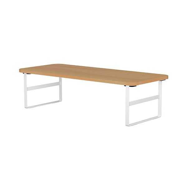 ナカバヤシ シンプルデスクトップラック 幅60cm オーク 工具不要で組立簡単なハイタイプ さらに目線アップで疲れにくい ホワイト FDR-H6025KMW