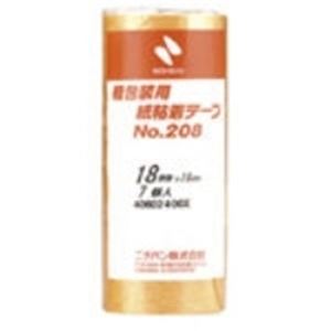 （まとめ）ニチバン 紙粘着テープ 208-18 18mm×18m 7巻 【×5セット】