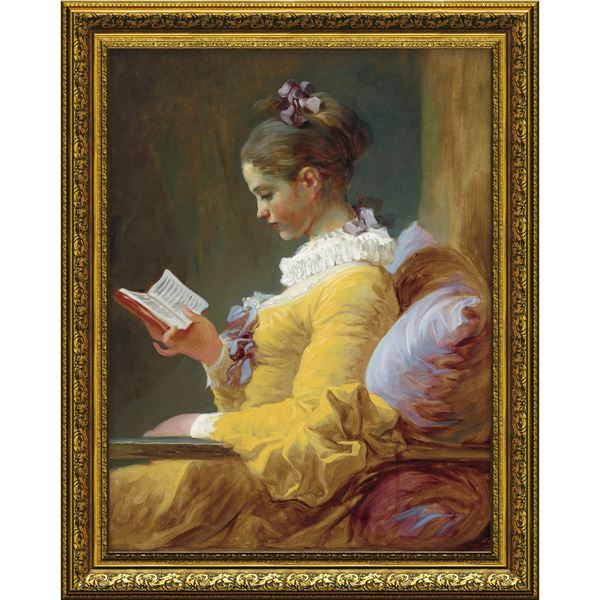 ユーパワー ミュージアムアート Gel加工 アートフレーム フラゴナール「読書する女」｜DECO MAISON 10,714円