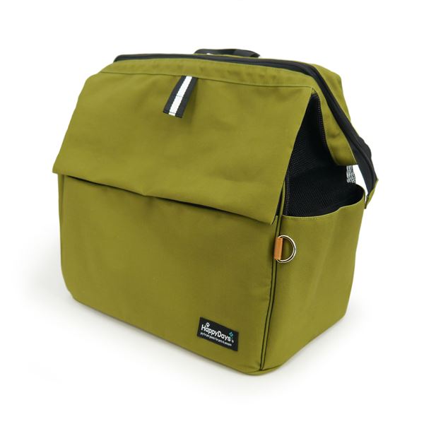 HappyDays ペット用サステナブルリュックキャリー グリーン （ペット用品）【代引不可】