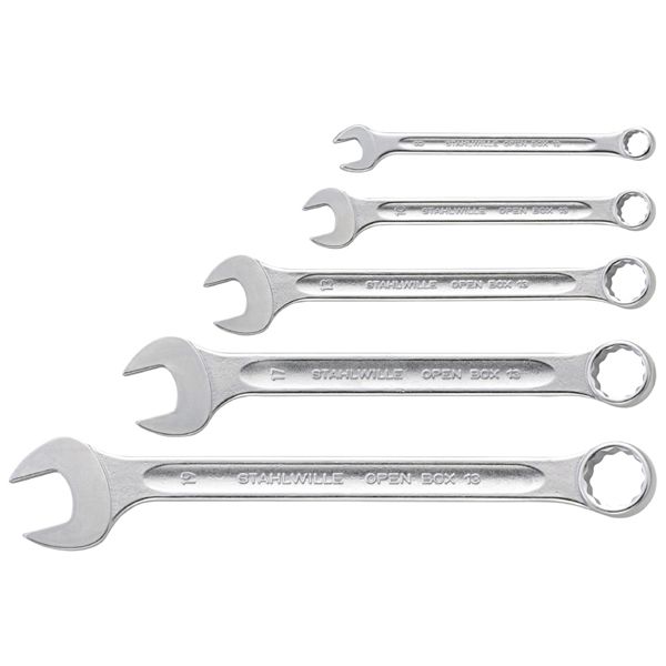 STAHLWILLE スタビレー 5点入 片目片口スパナセット 13/5 スパナ 工具 ツール DIY 作業工具