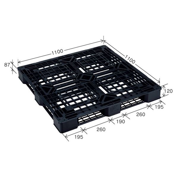 楽天市場】【本日エントリ最大P9倍】JL-D4-1111L樹脂パレット