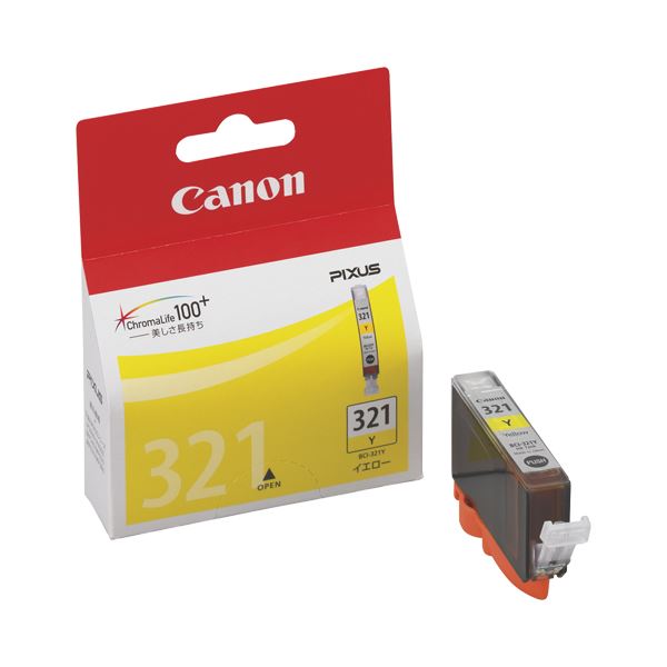 (まとめ) キヤノン Canon インクタンク BCI-321Y イエロー 2930B001 1個 【×10セット】|DECO MAISON