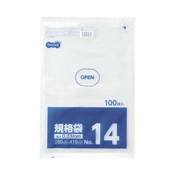 まとめ TANOSEE 規格袋 14号0.03×280×410mm 1パック 100枚 新しい季節