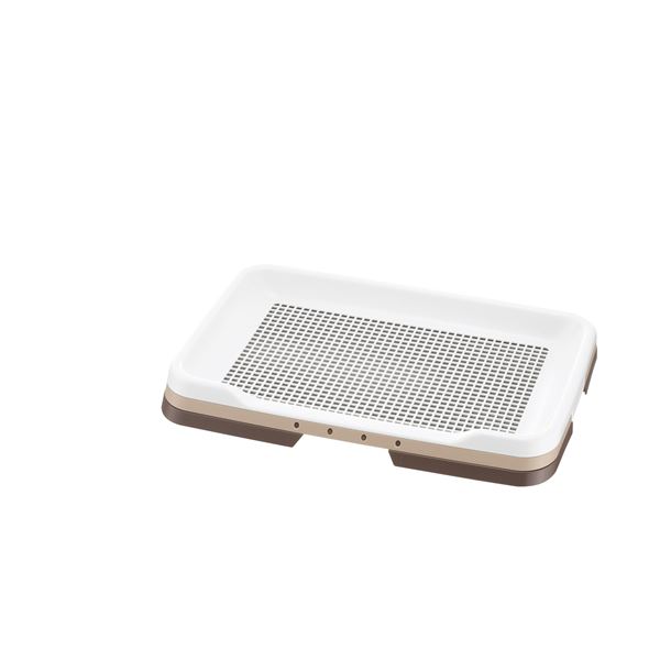 (まとめ)お掃除簡単ステップトレー レギュラー ダークブラウン (ペット用品) (×2セット)【代引不可】
