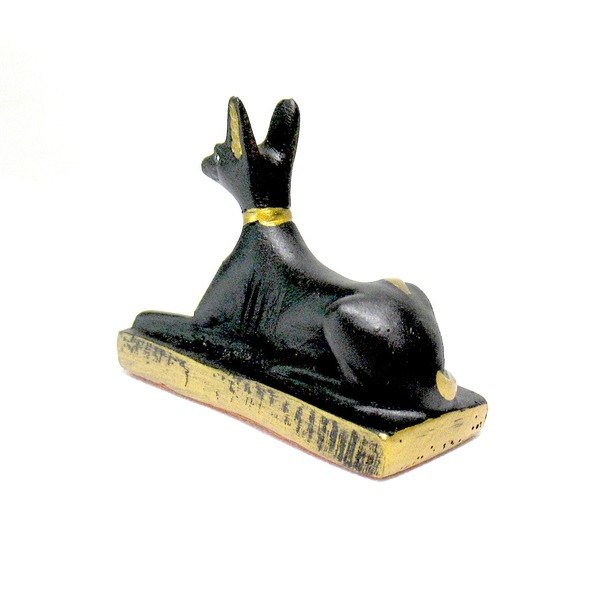 楽天市場 古代エジプトのアヌビス神 犬 Sサイズ Anubis 彫像 座るアヌビス神 日時指定不可 Deco Maison