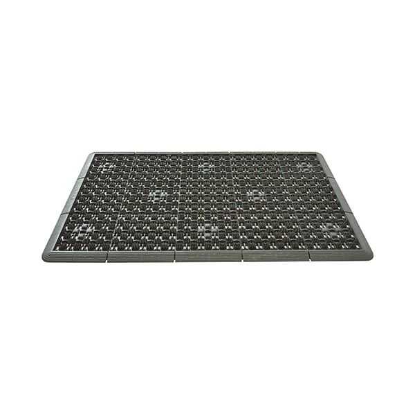 (まとめ)山崎産業 泥っぷマット 450×750mm グレー 473359 1枚 【×3セット】|DECO MAISON