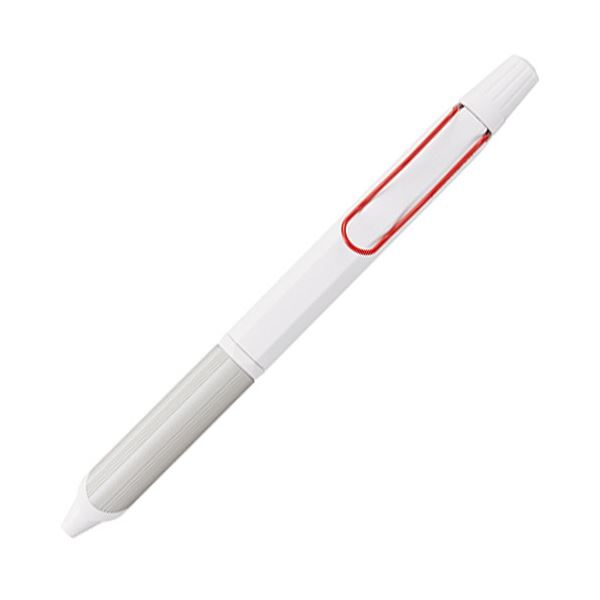 (まとめ) 三菱鉛筆 ジェットストリーム エッジ3 3色ボールペン 0.28mm (軸色：ホワイトレッド) SXE3250328W15 1本 【×3セット】