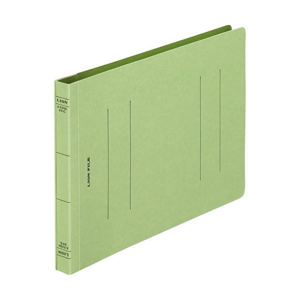 (まとめ) ライオン事務器 フラットファイル(環境)樹脂押え具 A5ヨコ 150枚収容 背幅18mm 緑 A-539KA5E 1冊 【×50セット】
