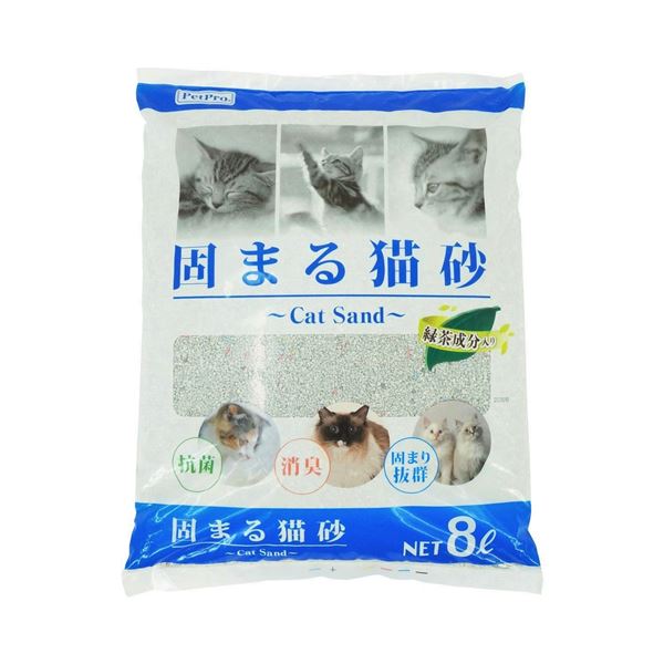 （まとめ）ペットプロ 固まる猫砂 8L【×5セット】【代引不可】