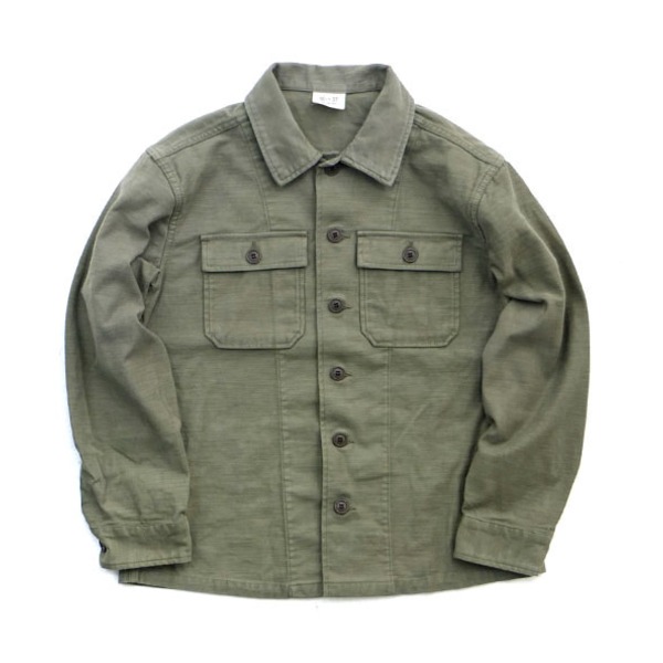 アメリカ軍 ファーティングシャツ 15h メンズ M相当 オリーブ 綿 コットン レプリカ 米軍 US軍 ミリタリーウェア 軍モノ｜DECO MAISON