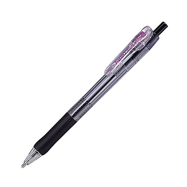 (まとめ) ゼブラ 油性ボールペン タプリクリップ 1.6mm 黒 BNU5-BK 1本 【×100セット】