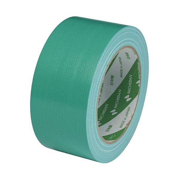 (まとめ) ニチバン 布粘着テープ No.121 中軽量物封かん用 50mm×25m 緑 1213-50 1巻 【×20セット】