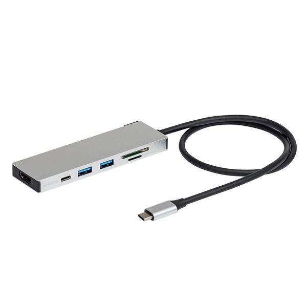 Digio2 USB Type-C アルミドッキングステーション 50cm シルバー UD-C01LSL｜DECO MAISON