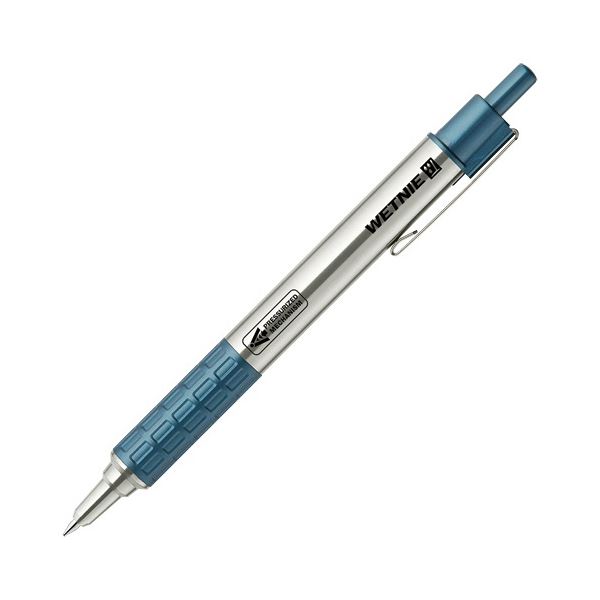 (まとめ) ゼブラ 油性ボールペン ウェットニー 0.7mm 黒 (軸色：ブルー) P-BA100-BL 1本 【×20セット】