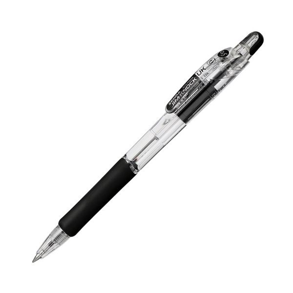 (まとめ) ゼブラ 油性ボールペン ジムノックUK0.5mm 黒 BNS10-BK 1本 【×100セット】
