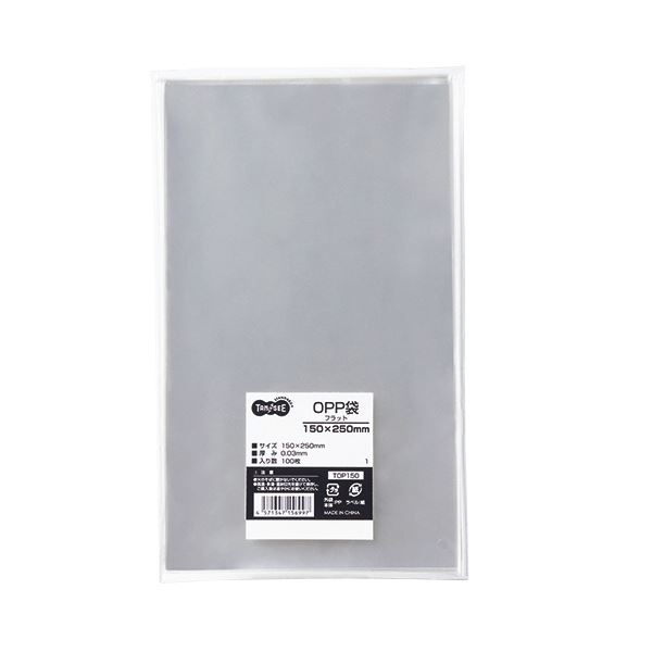 (まとめ) TANOSEE OPP袋 フラット 150×250mm 1セット（1000枚：100枚×10パック） 【×5セット】