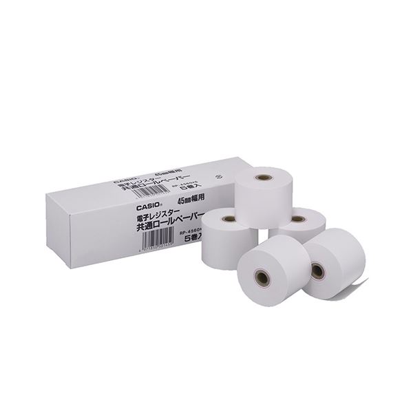 (まとめ) コクヨ ロールペーパー 紙幅44.2mm 直径50mm RP-45D 1セット(5個) 〔×30セット〕 まとめ) コクヨ ロールペーパー 紙幅44.2mm 直径50mm RP-45D 1セット(5