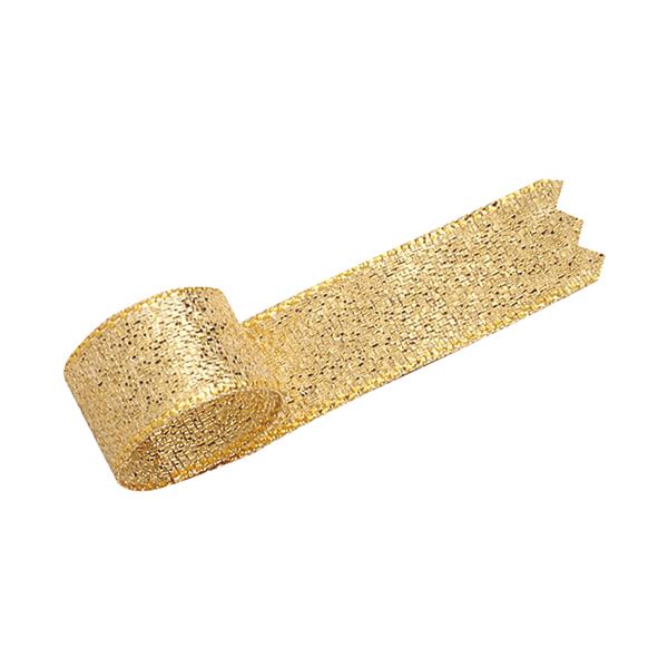 (まとめ) タカ印 グランドメタルリボン 12mm&times;20m 金 50-7300 1巻 【&times;30セット】｜DECO MAISON