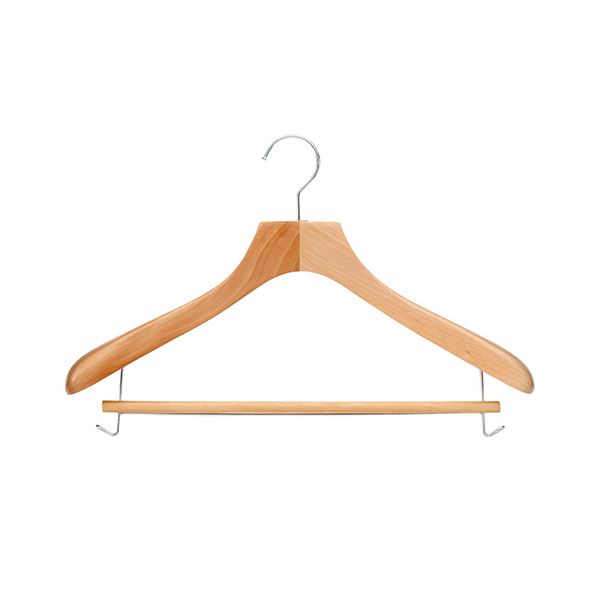 (まとめ)ニーズ 木製ハンガーS・STYLEMサイズ スライドタイプ H-6430 1本【×5セット】