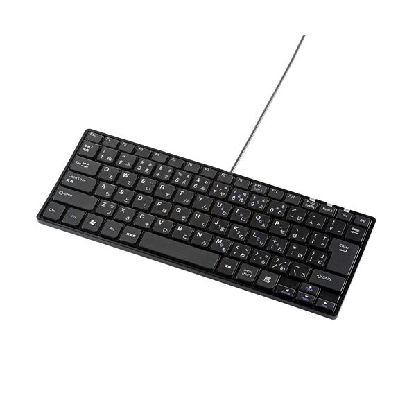 サンワサプライ USBスリムキーボードブラック SKB-SL18BKN 1台【日時指定不可】
