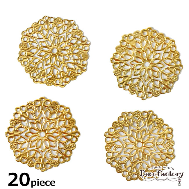 楽天市場】【セッティング】10個 月 透かしパーツ (全2色) 手芸