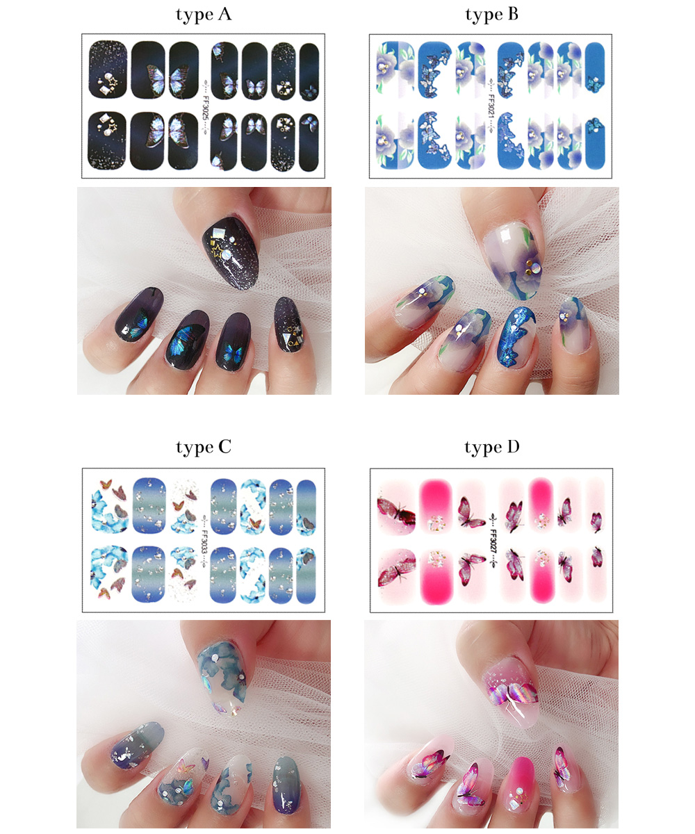 楽天市場 貼るだけでジェルネイル完成 ジェルネイルシール サロン級デザイン全4種 ネイルラップ バタフライシリーズ おうち時間 ジェルネイル ネイル タウン ｎａｉｌｔｏｗｎ