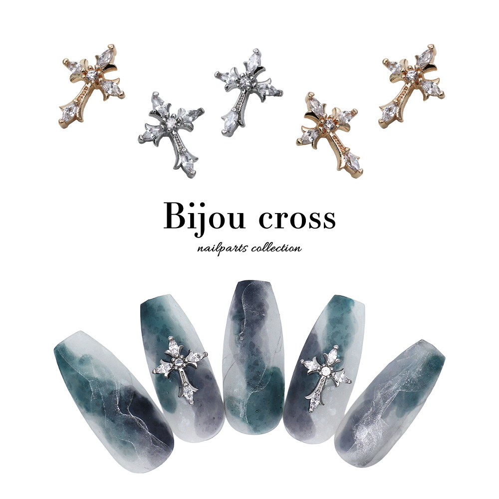 yun　美品⭐︎mogahna ネイルアート用品 シルバー ハンド/シルバー - be Nailのネイルデザイン[No.7981408
