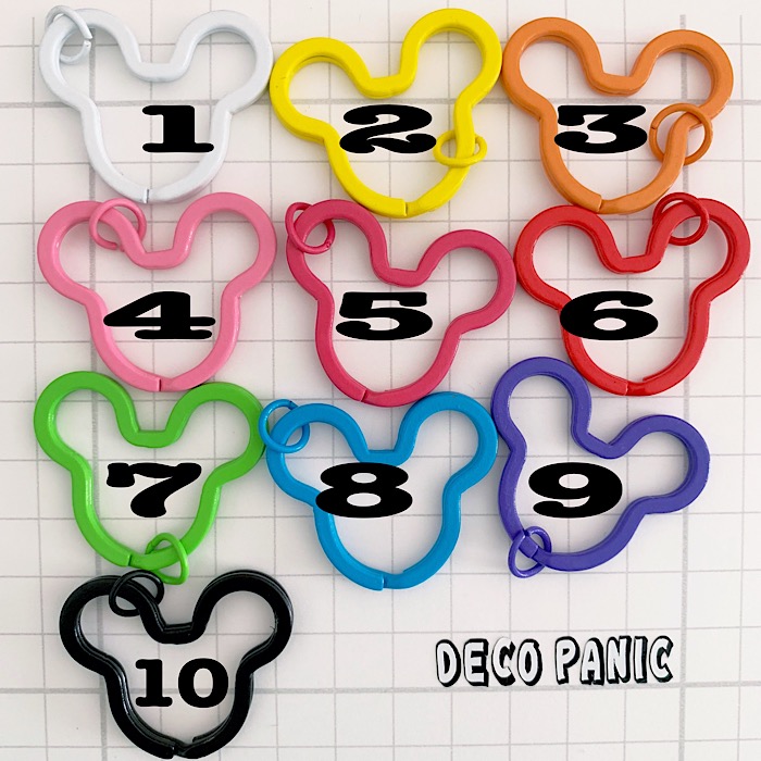 C103 ネズミ型丸カン付き金属２重カン キーホルダーパーツ Decopanic デコパニックアクセサリーパーツ ハンドメイド デコレーション 数々のアワードを受賞 カボション チャーム パーツ 基礎パーツ