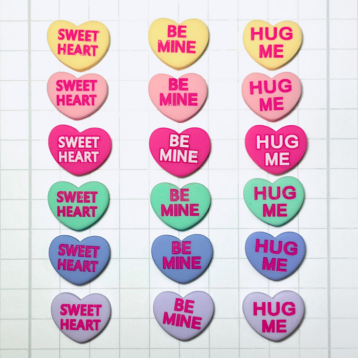 Candy Hearts Love You Valentine Stickers