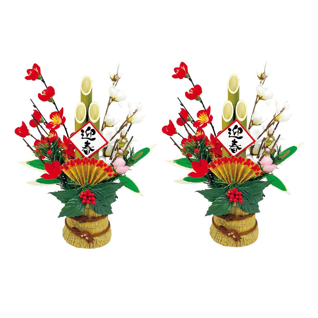 楽天市場】お正月装飾 扇飾り門松 H26cm｜正月 飾り ディスプレイ かど