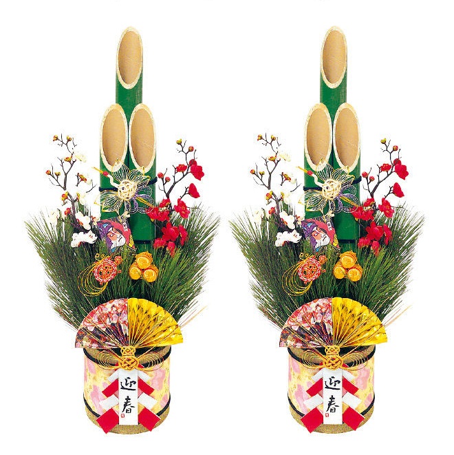 ちゃぁー☆さま専用 大きめ門松一対２個 四セット 花材 オリジナル 自然素材 ちゃぁー☆さま専用 大きめ門松一対2個 四セット 花材 オリジナル