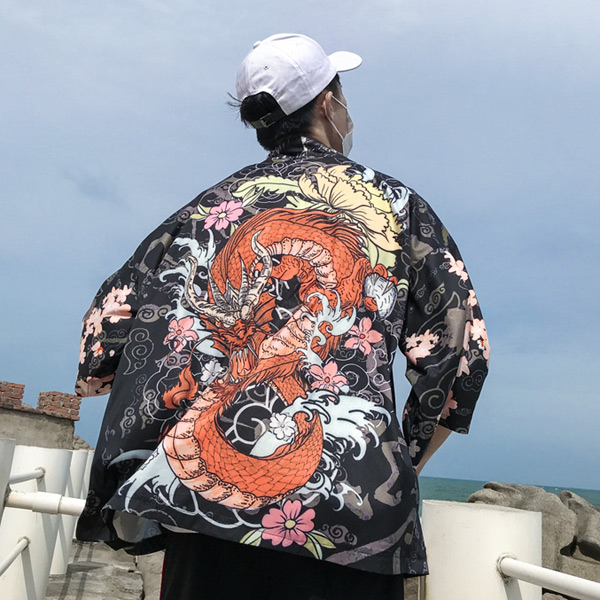 浴衣 半纏 はっぴ 羽織 さんさ踊り 花笠祭り 祭り 企業物 レア 珍品 はっぴ 法被 羽織り 着物 浴衣 半纏 桜 鯉 和柄 和風 日本