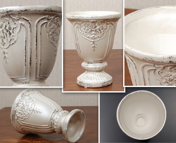 【楽天市場】Victorian II ビクトリアン2 フラワーベース 花瓶 花器 陶器 アンティーク 雑貨 アンティーク風 おしゃれ かわいい