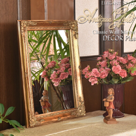 アイアンブラックローズ、美品、匿名配送、アンティークミラー。 アイアンラウンドミラーFloralサンディホワイト- サラグレース-