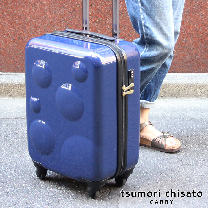 プレゼント付き！＜35L＞TSAロック　ツモリチサト　キャリーケース　スーツケース  バッグ スフィアキャリー　４色　軽い　ネコ　ドットtsumorichisato CARRY（キャリー）