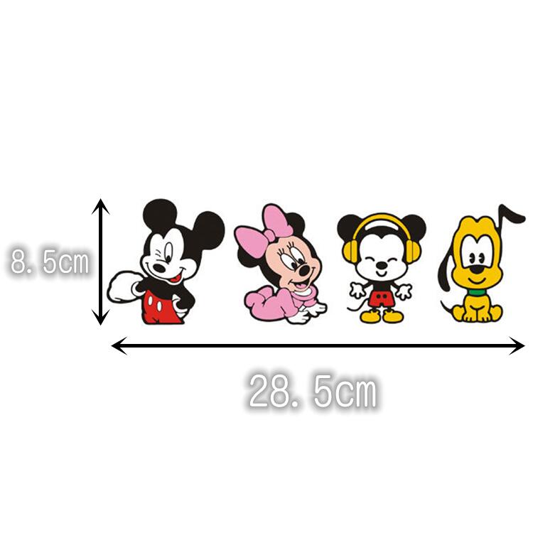 楽天市場 送料無料 ミッキー ミニー プルート 自動車 バイク用ステッカー カーステッカー 8 5 28 5cm G124 Decoste