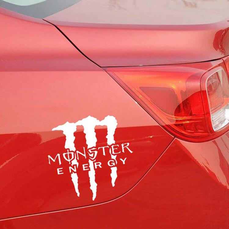 楽天市場 送料無料 Monster Energy Sticker モンスターエナジー 自動車 バイク用ステッカー カーステッカー 14 14cm 黒 白 黄緑 濃淡緑 G163 Decoste