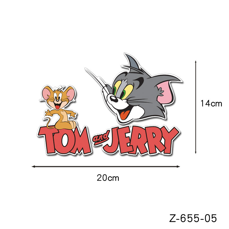 楽天市場 送料無料 トムとジェリー Tom And Jerry 自動車 バイク用ステッカー カーステッカー 14cm G247 Decoste