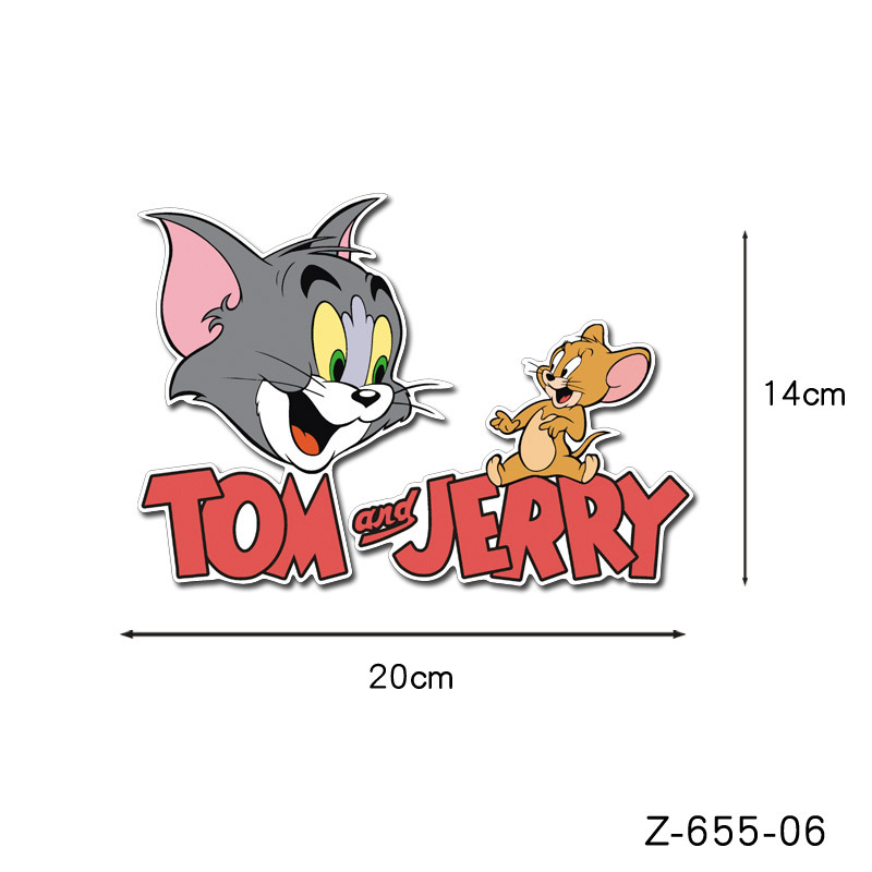 楽天市場 送料無料 トムとジェリー Tom And Jerry 自動車 バイク用ステッカー カーステッカー 14cm G247 Decoste