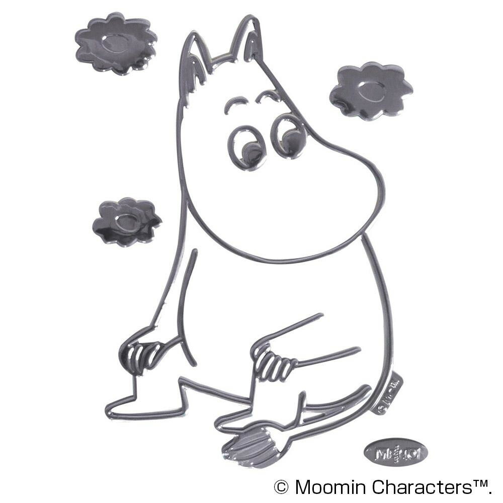 【送料無料】MOOMIN ムーミン エンブレムステッカー 自動車 バイク用ステッカー ムーミン谷の仲間たち カーステッカー W101×D1×H28mm FS008画像