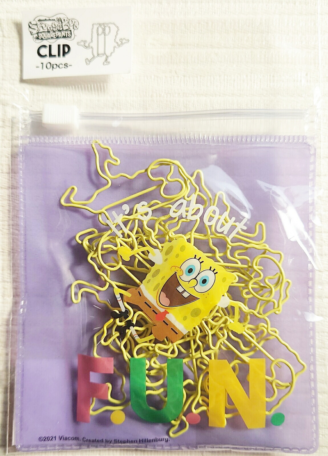 楽天市場】【送料無料】スポンジボブ スライドケース入り Wクリップ