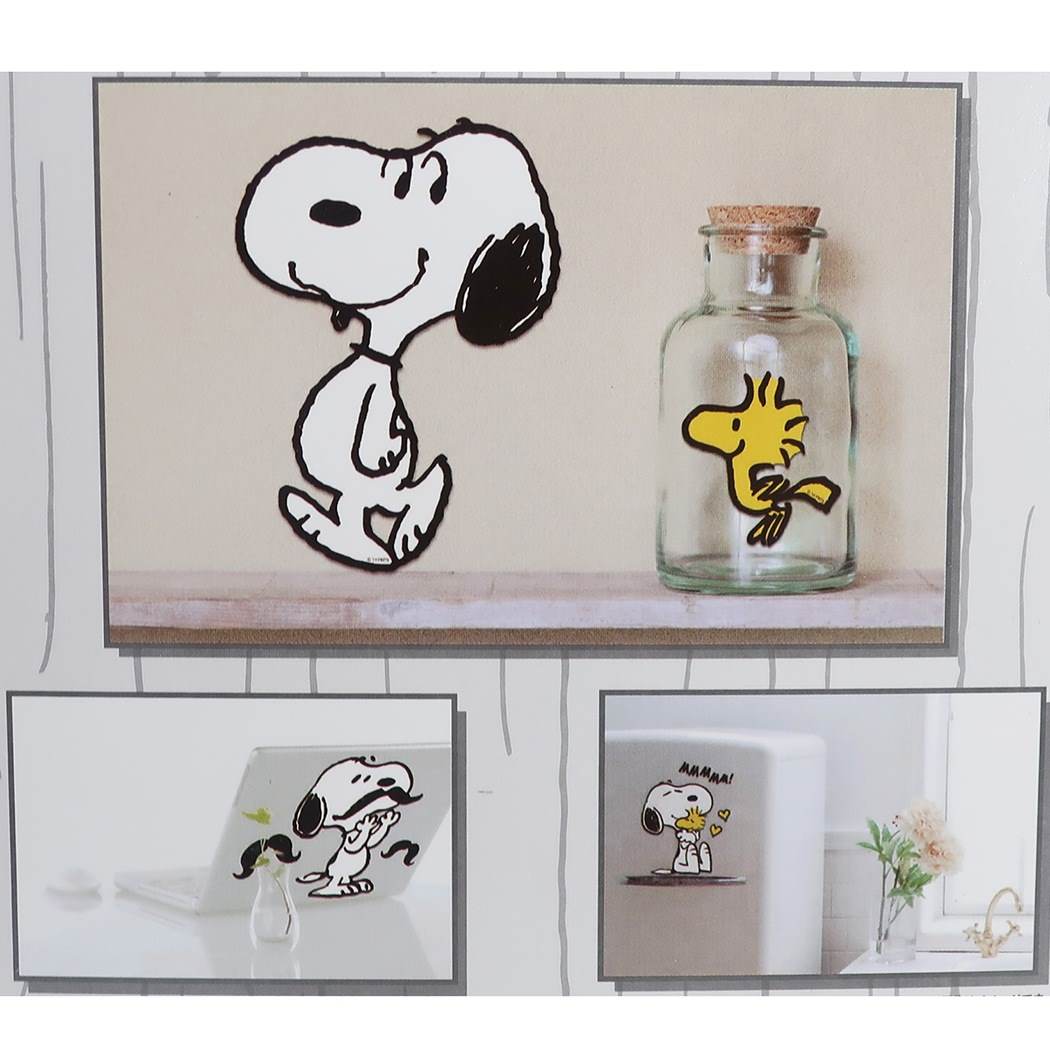 楽天市場 送料無料 スヌーピーとウッドストック ピーナッツ Peanuts Snoopy Friends 貼って剥がせる A5サイズ ウォールステッカー Pvc 壁紙 H210 W148mm Pks46 Decoste
