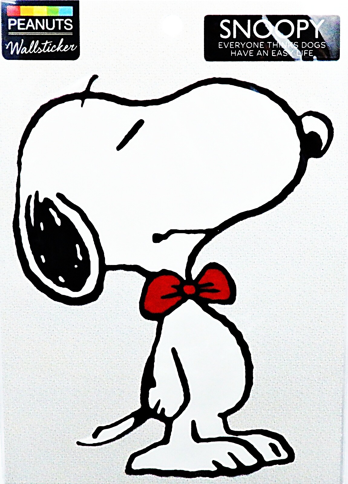 楽天市場 送料無料 スヌーピー 蝶ネクタイのスヌーピー ピーナッツ Peanuts Snoopy Friends 貼って剥がせる A5サイズ ウォールステッカー Pvc 壁紙 H210 W145mm Pks0 Decoste