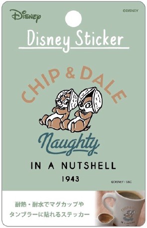 楽天市場 送料無料 Disney ディズニー 耐熱耐水ステッカー チップ デール Chip N Dale いたずら 耐熱100 Pvc H108 W70mm Dwg9 Decoste