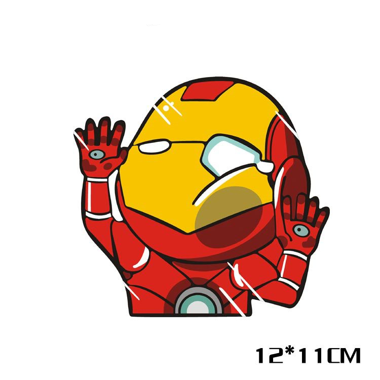 【送料無料】衝突アイアンマン（Iron Man）自動車 バイク用ステッカー カーステッカー 12*11cm G194画像