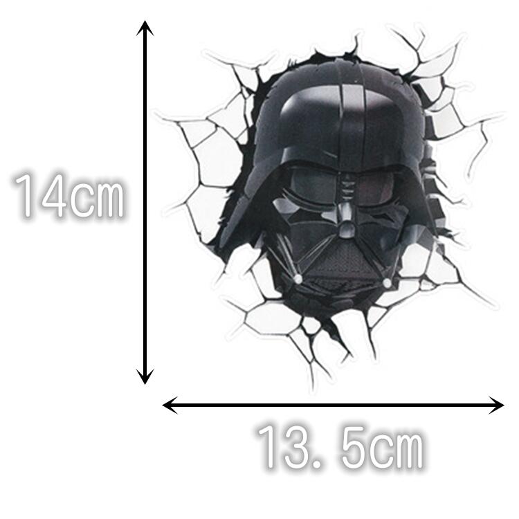 【送料無料】飛び出すダース・ベイダー（Darth Vader)スターウォーズ 自動車 バイク用ステッカー カーステッカー 13.5*14cm G199画像