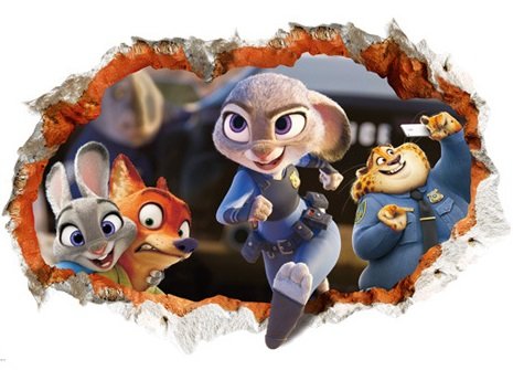 楽天市場 ズートピア Disney Zootopia ディズニー ウォールステッカー ウォール ステッカー ジュディ ホップス ギデオン グレイ ボゴ Cyber Gate 楽天市場店