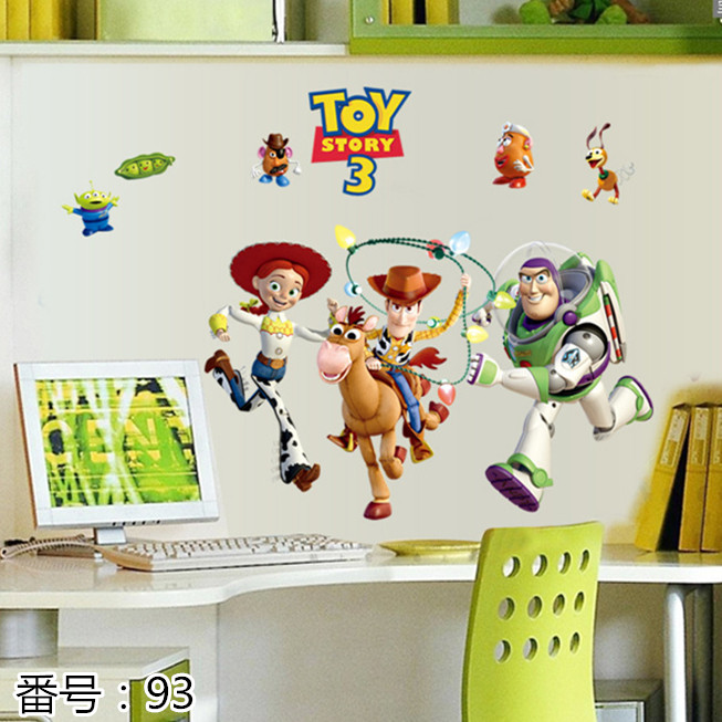 楽天市場 送料無料 Disney ディズニー Toy Story3 トイストーリー3 ウォールステッカー 60 90cm 93 Decoste